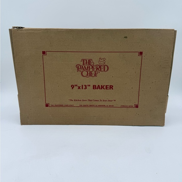 NEW! Pampered Chef Family Heritage 9 x 13 Stoneware Baker Casserole/Lasagna Dish